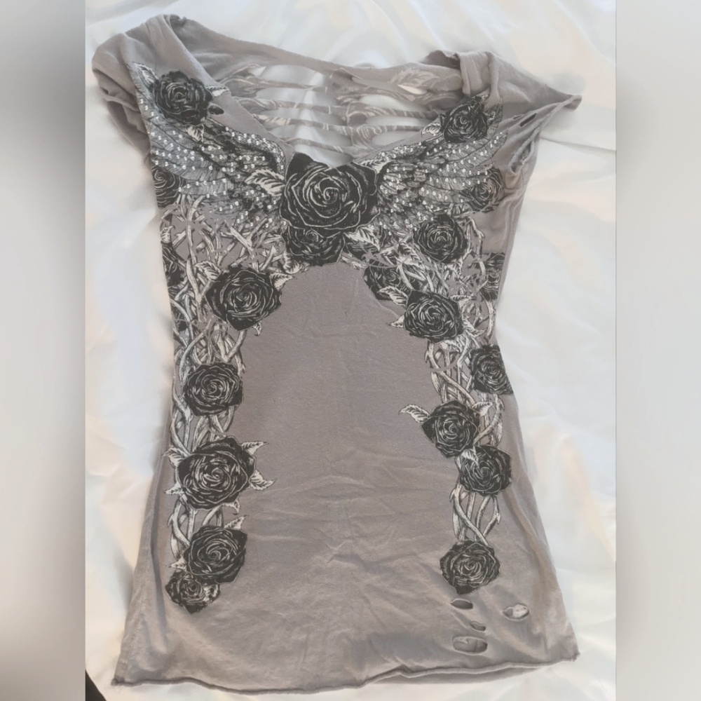 Affliction women's shirt circa 2008 size small